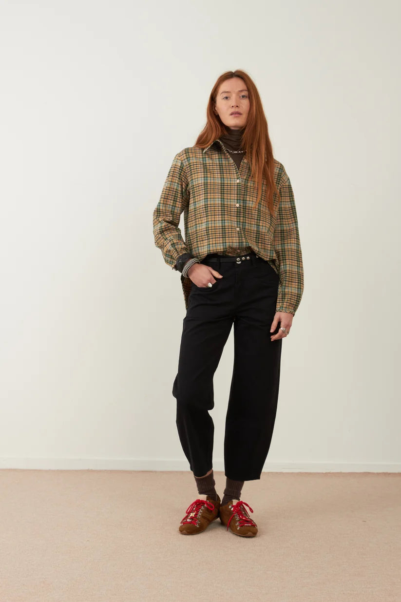 Chemise Boyish – Carreaux verts – Loëla