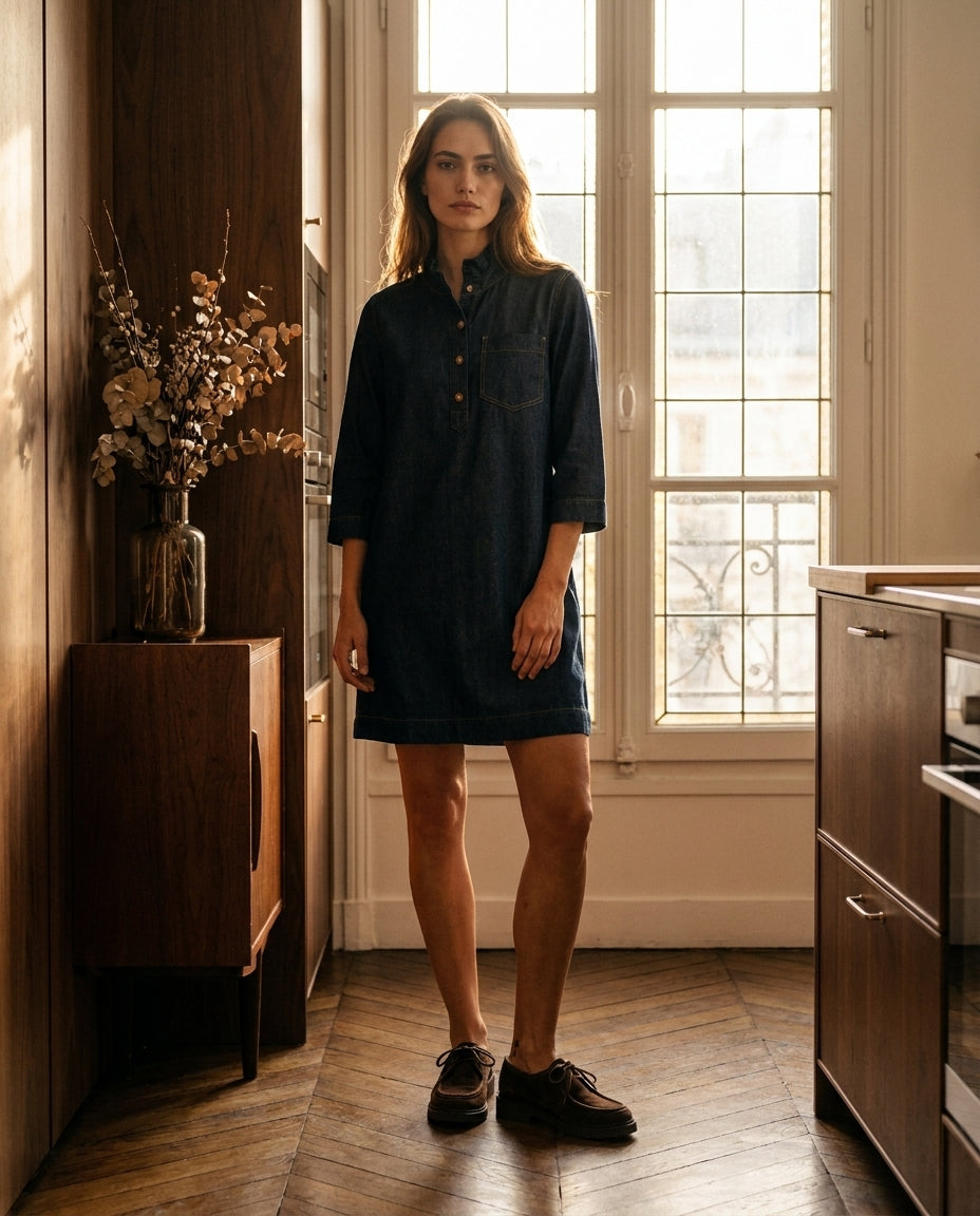 Robe Zeres – Denim fonce – Loëla