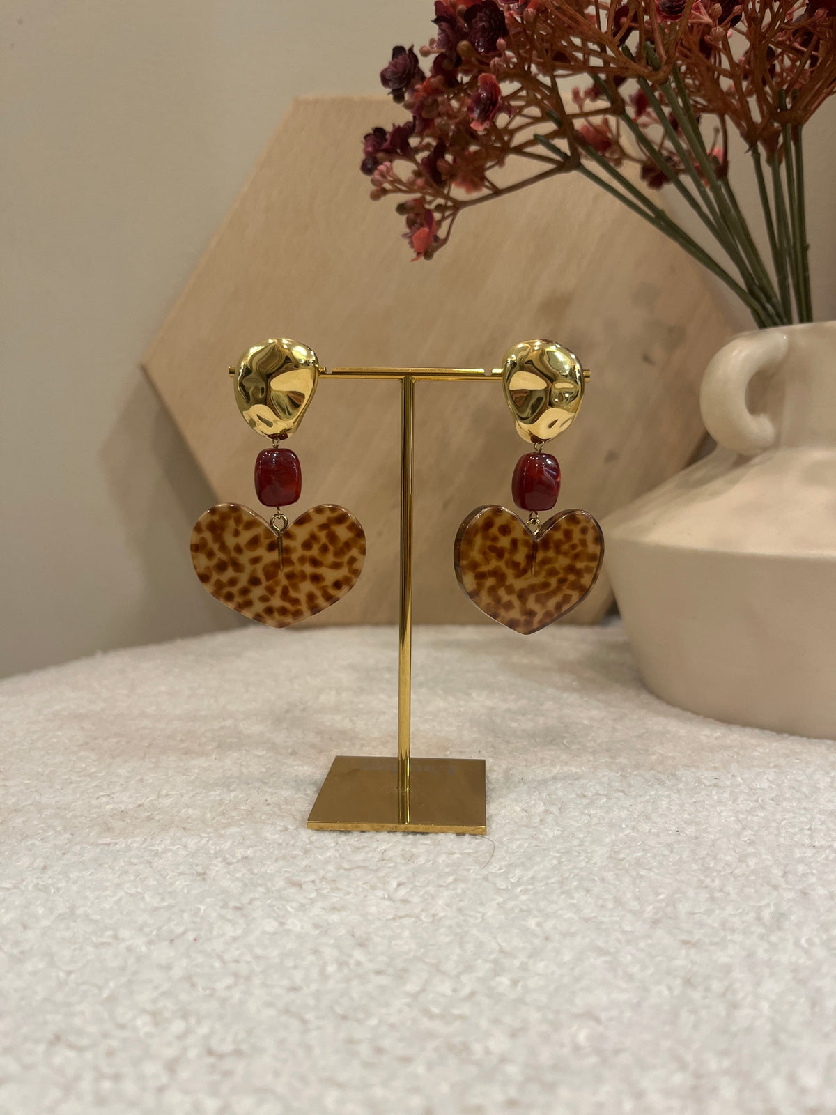 Boucles d'oreilles Marie – Terracota – Loëla