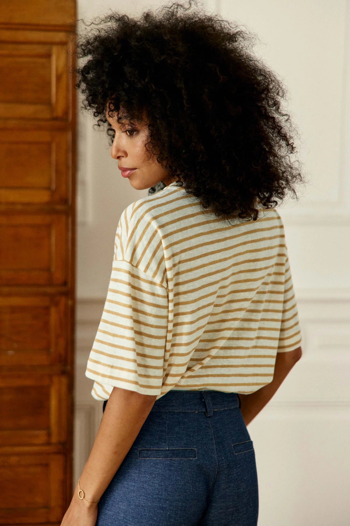 T-shirt Tais – Ecru/beige – Loëla