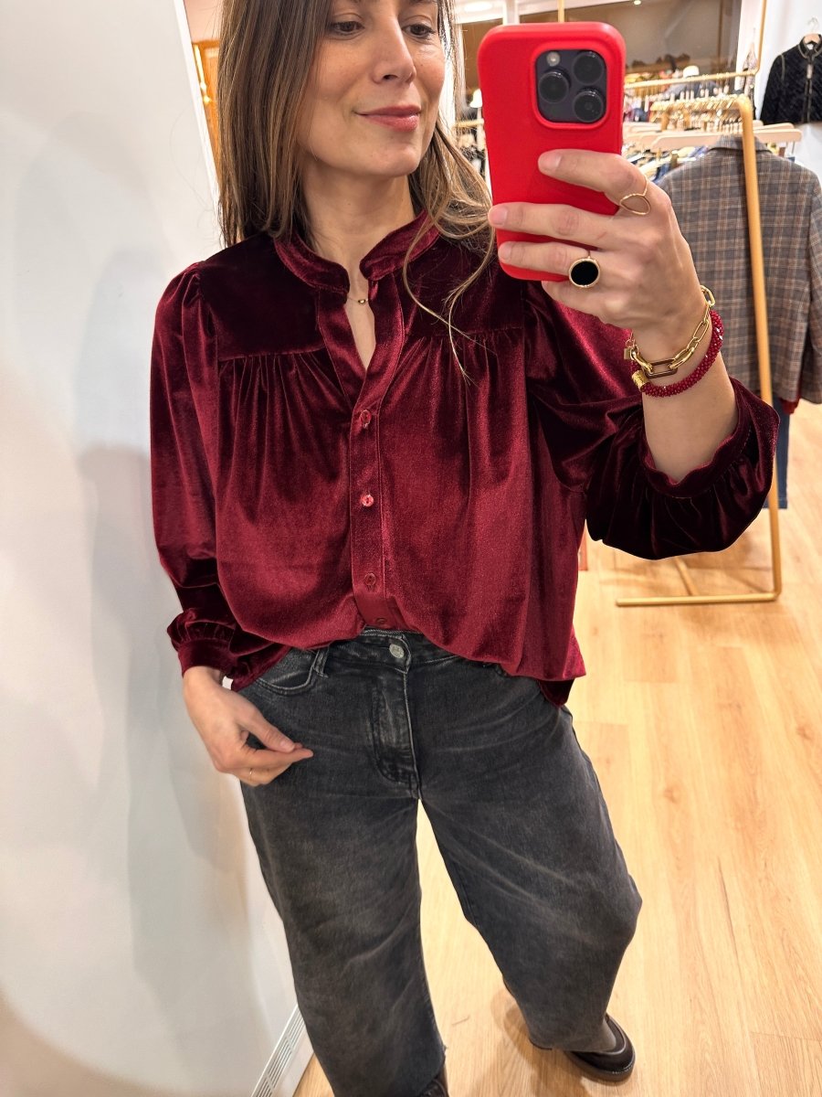 Blouse Louise BORDEAUX - RUE DES ABBESSES Top