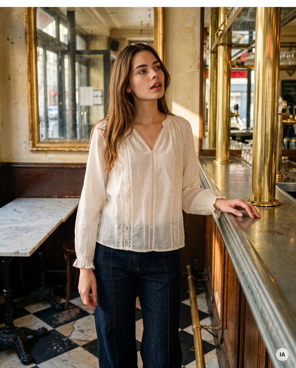 BLOUSE VANESSA - YCOO Top — Image générée par IA
