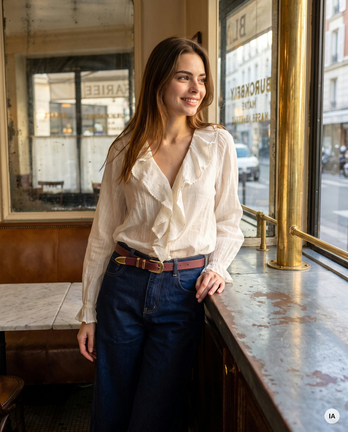 CEINTURE ANAIS BORDEAUX - LA PETITE ETOILE Ceinture — Image générée par IA