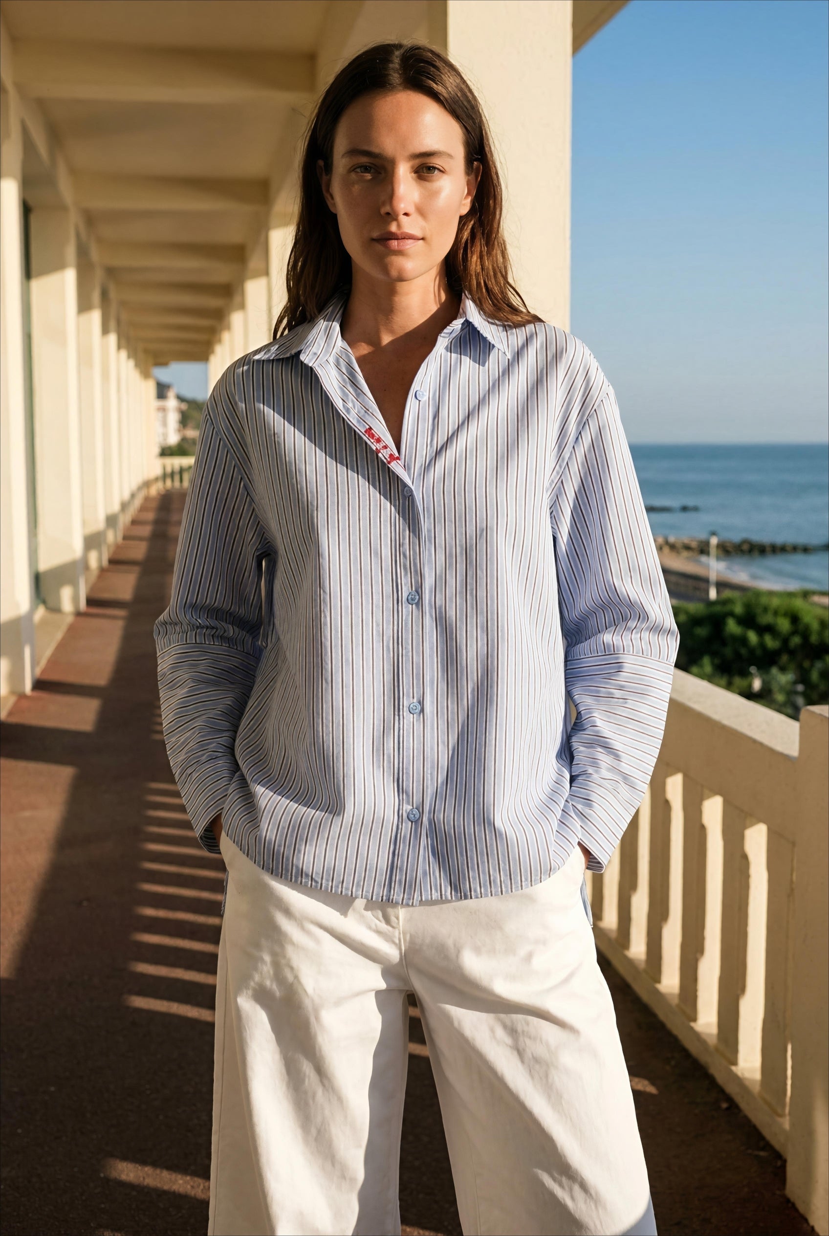 CHEMISE DARIA BLEU - ADORE Top