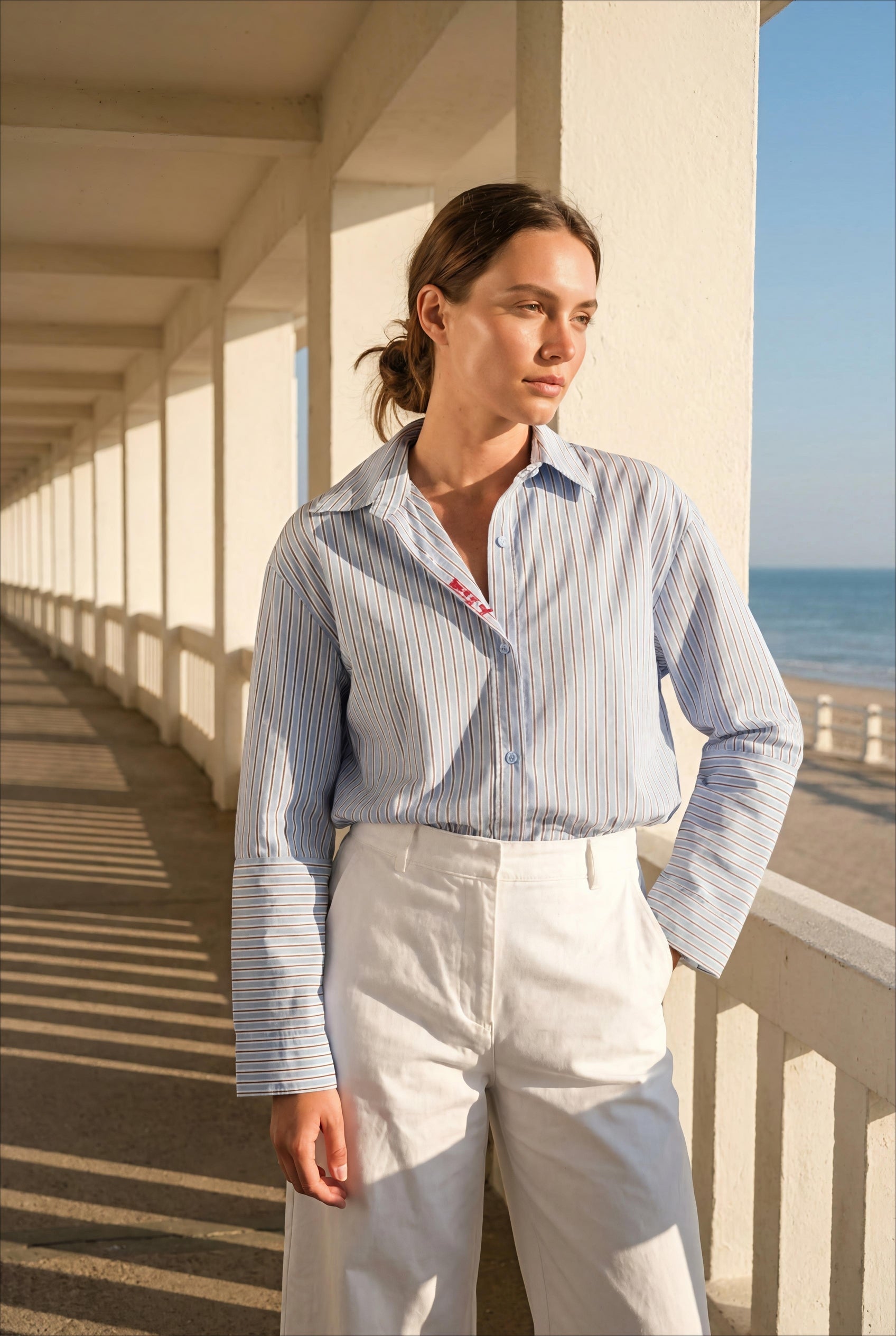 CHEMISE DARIA BLEU - ADORE Top