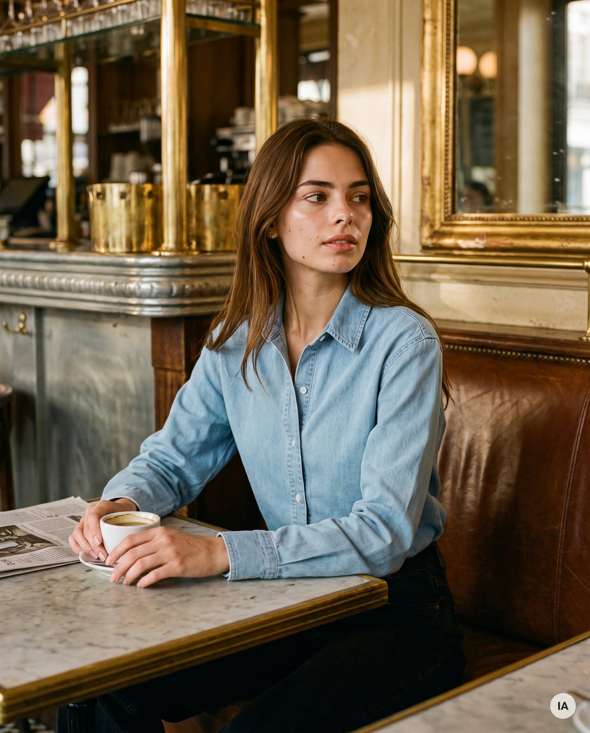 CHEMISE DARIA DENIM - ADORE Top — Image générée par IA