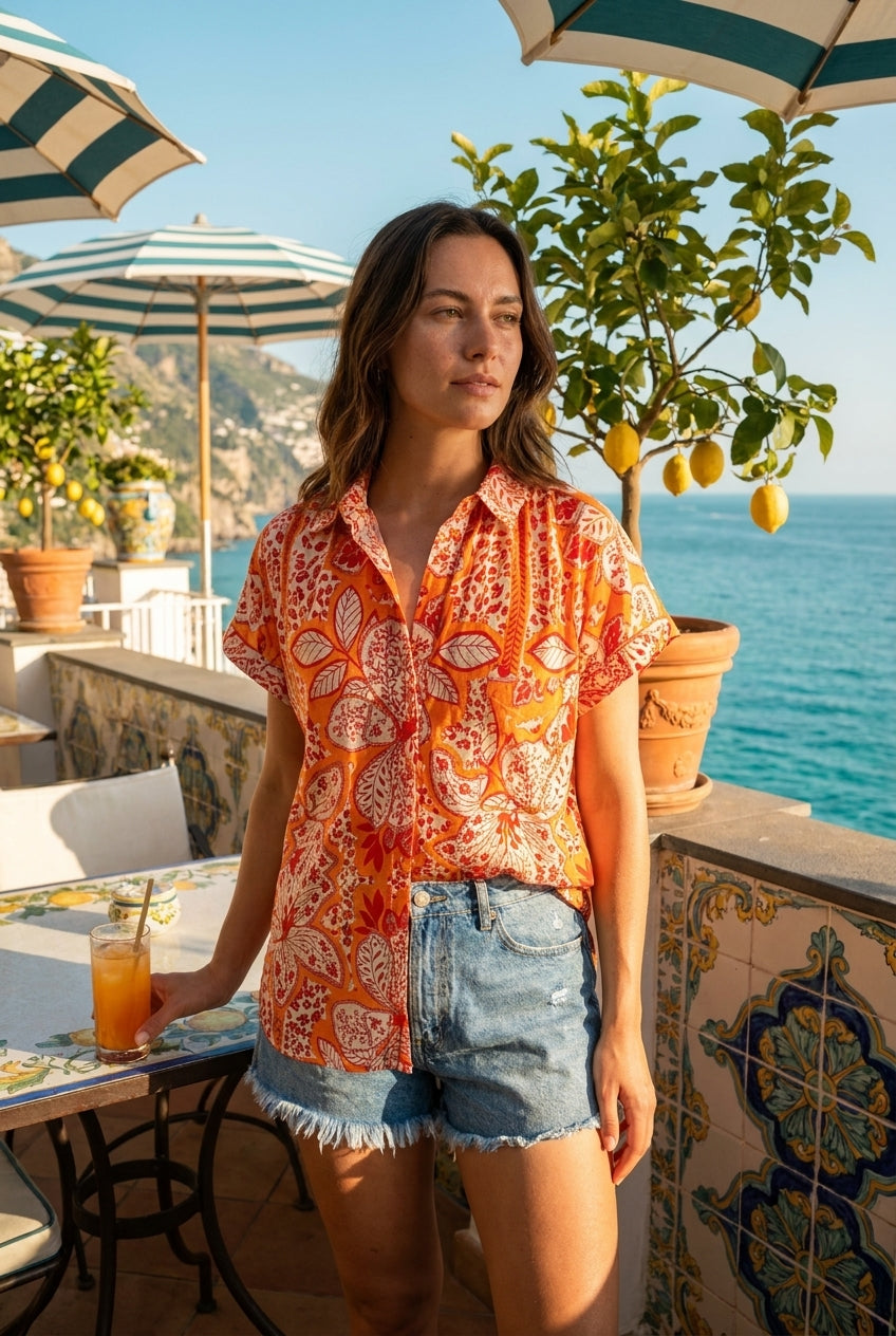CHEMISE MADOX PRINT EDEN - RUE MAZARINE Top