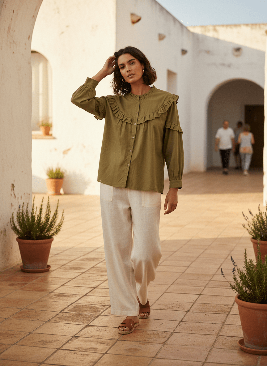Chemise Nadja KAKI - W STUDIO Top