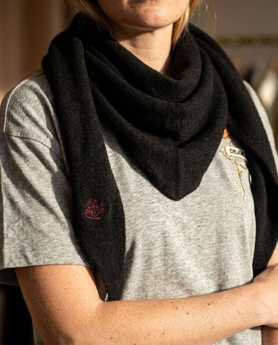 ÉCHARPE CLEON NOIR - ORFEO PULL