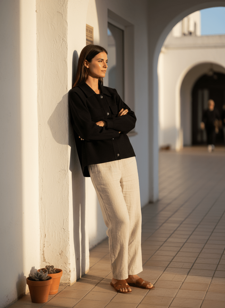 GILET CAMELIA NOIR - ORFEO GILET