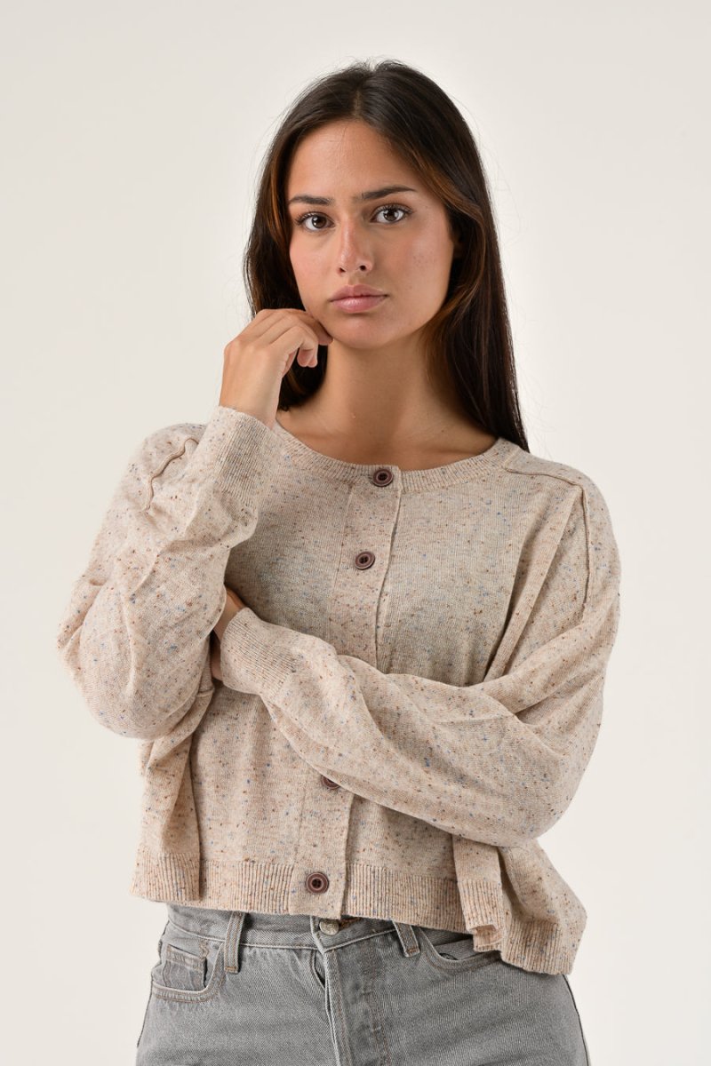 GILET MAELIE ECRU - ORFEO GILET
