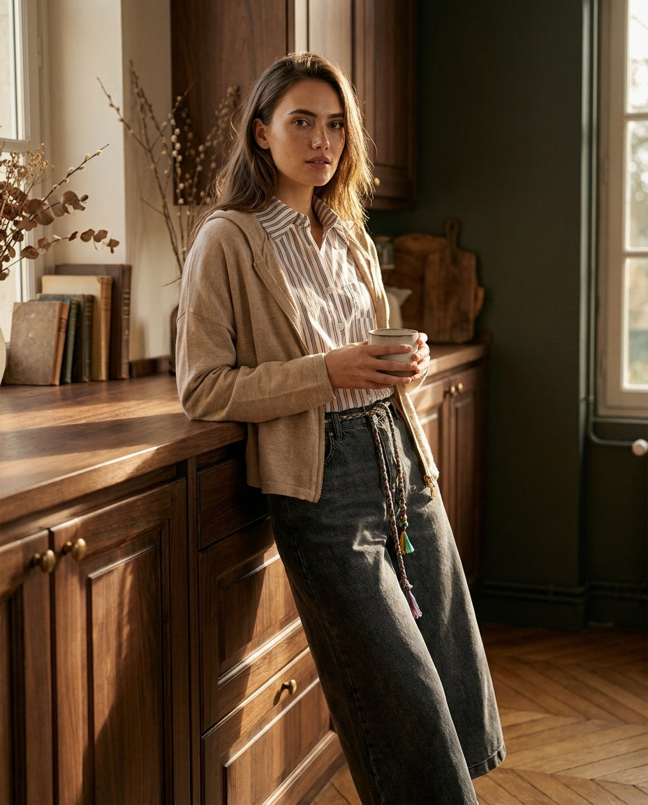 GILET MARGAUX BEIGE - ORFEO GILET
