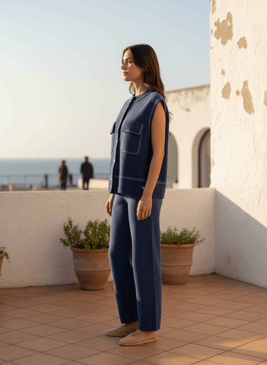 GILET TOMETTE NAVY - ADORE GILET