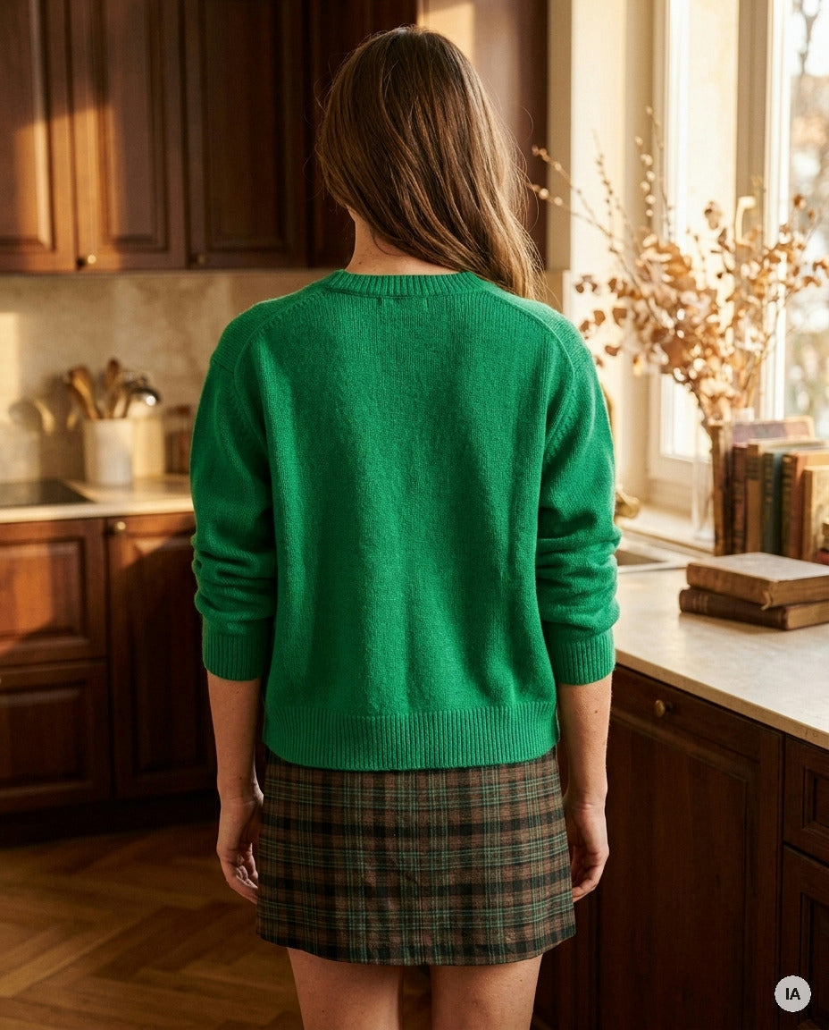 GILET WAYRA VERT - ORFEO PULL — Image générée par IA