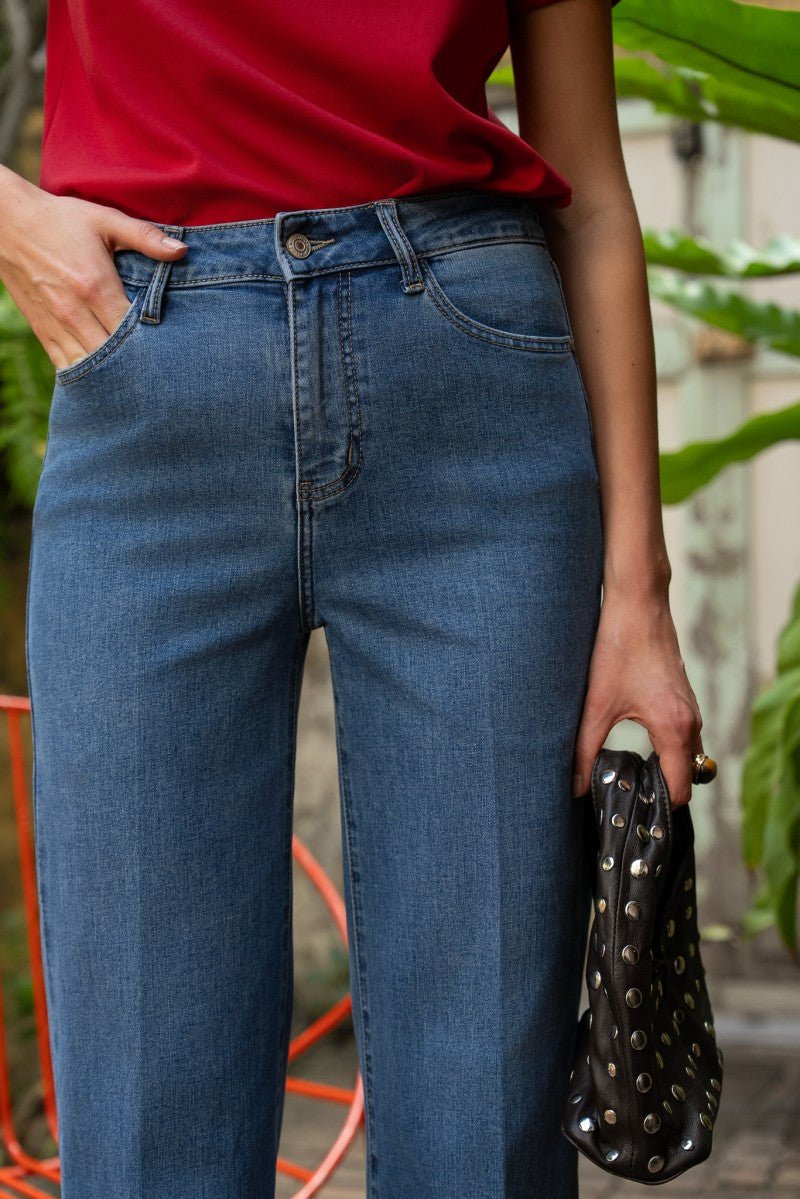 Jean Cropped Wide - Windy DENIM - ORAIJE Pantalon