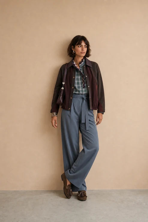 Blouson effet cuir & suédé Leandro