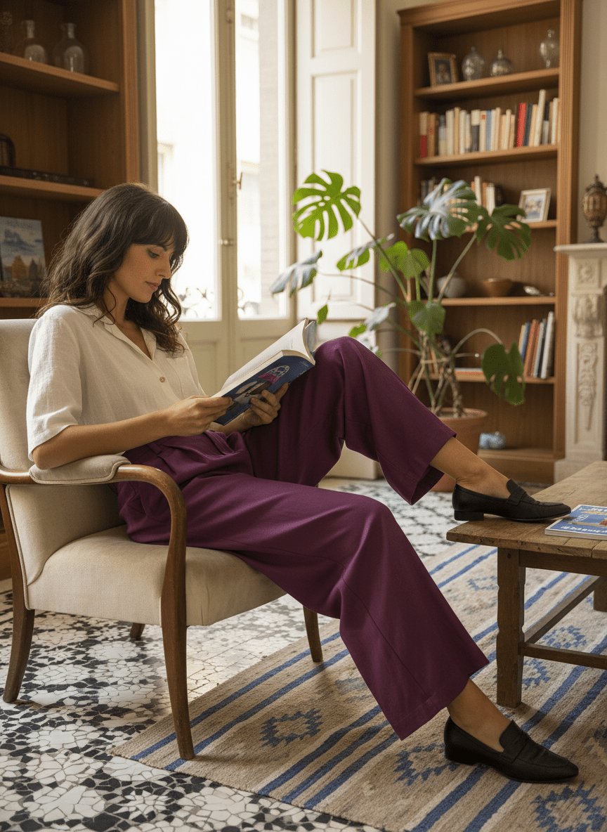 PANTALON CARLOS PURPLE - SEEUSOON Pantalon