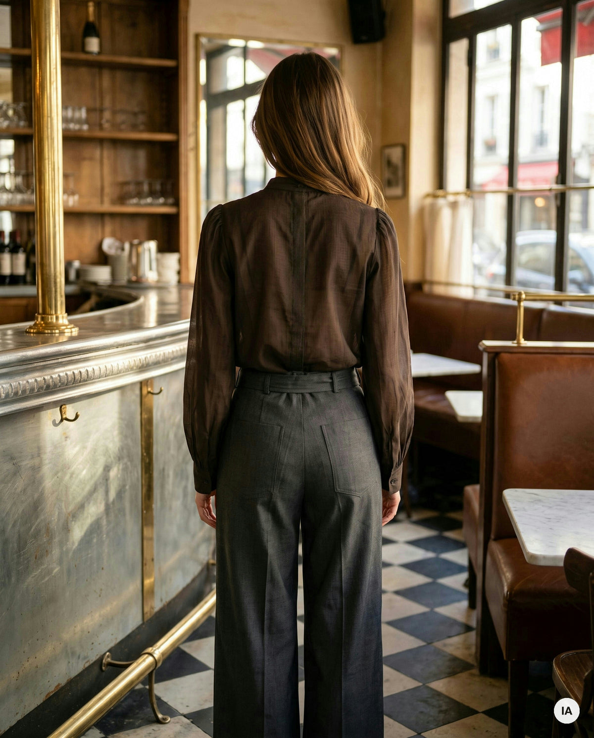 PANTALON MYRIAM GRIS - ADORE Pantalon — Image générée par IA