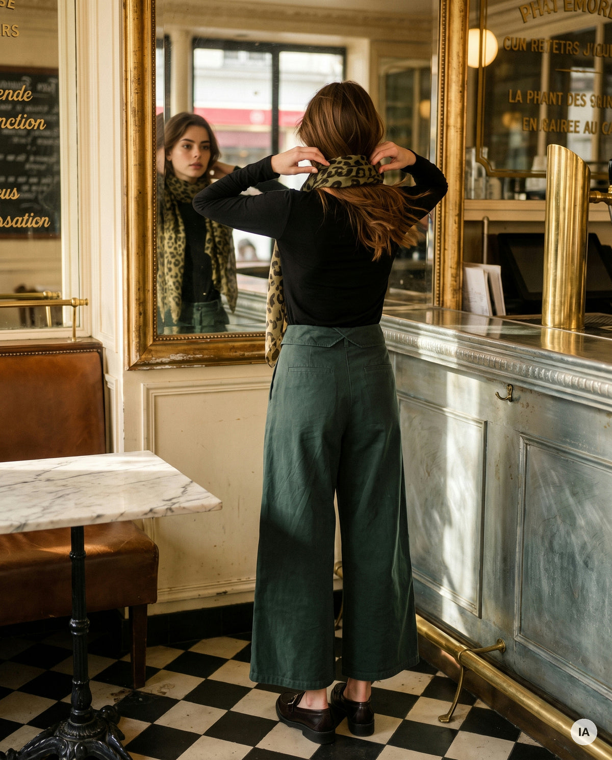 PANTALON MYRIAM VERT - ADORE Pantalon — Image générée par IA
