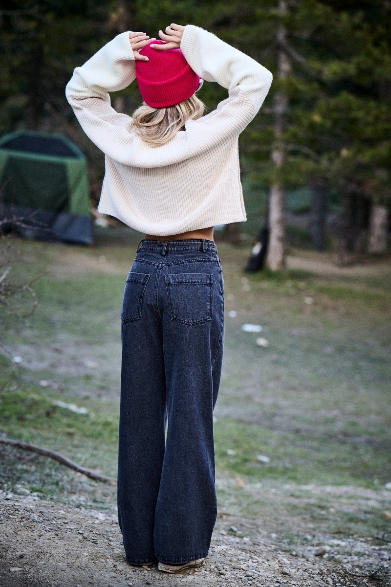 Pantalon Percy DENIM CARBONE - LAUREPLUSMAX Pantalon