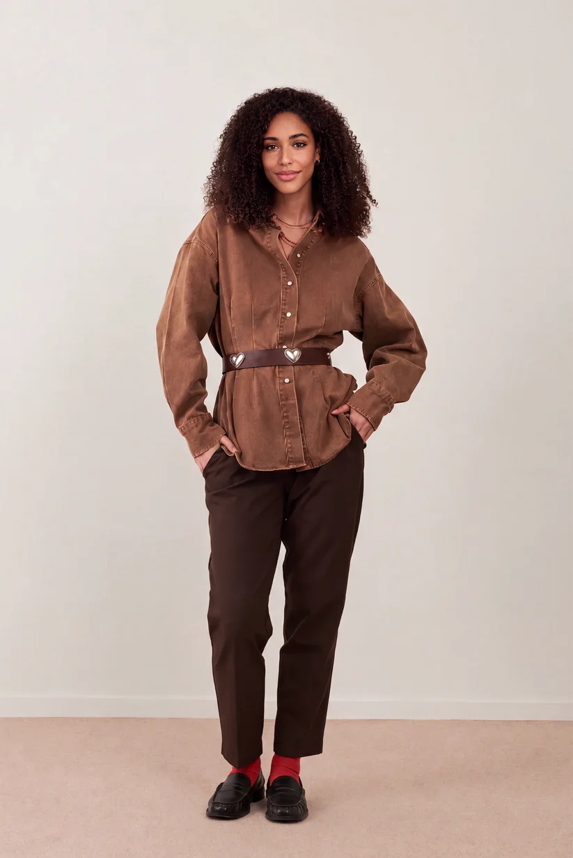 Pantalon Tom – Taupe – Loëla