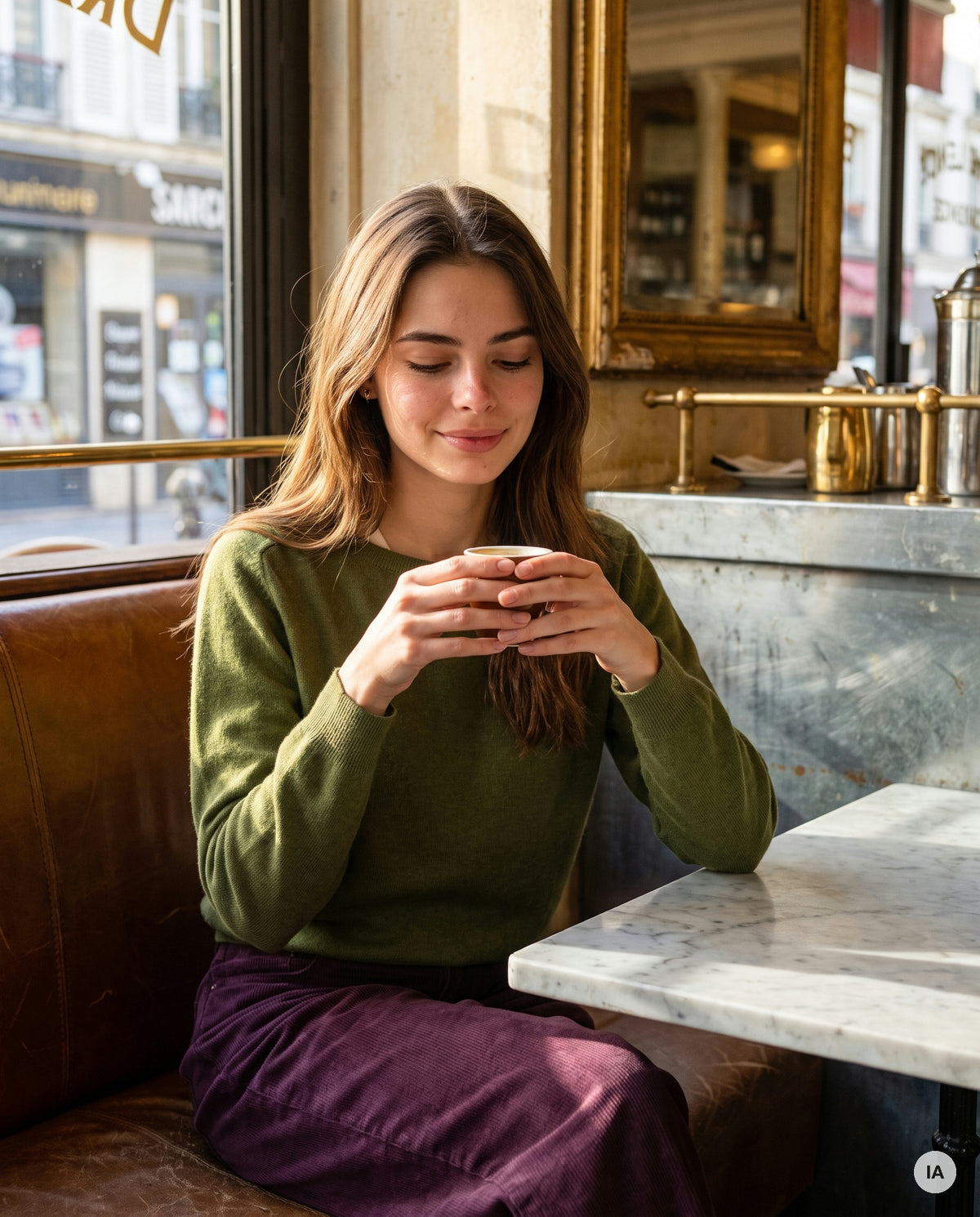 PULL THALITA KAKI - MINUIT DOUZE Pull — Image générée par IA