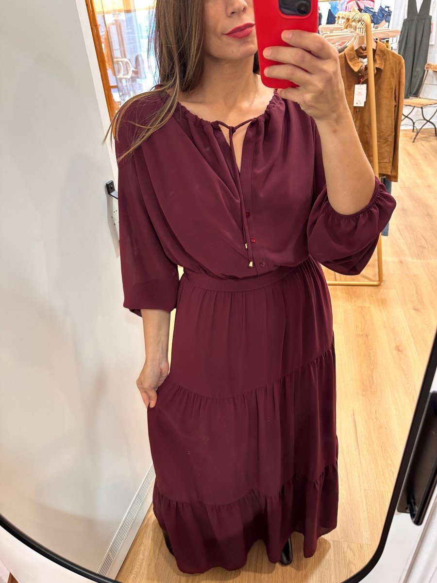 Robe Jodie BORDEAUX - JANE WOOD Robe