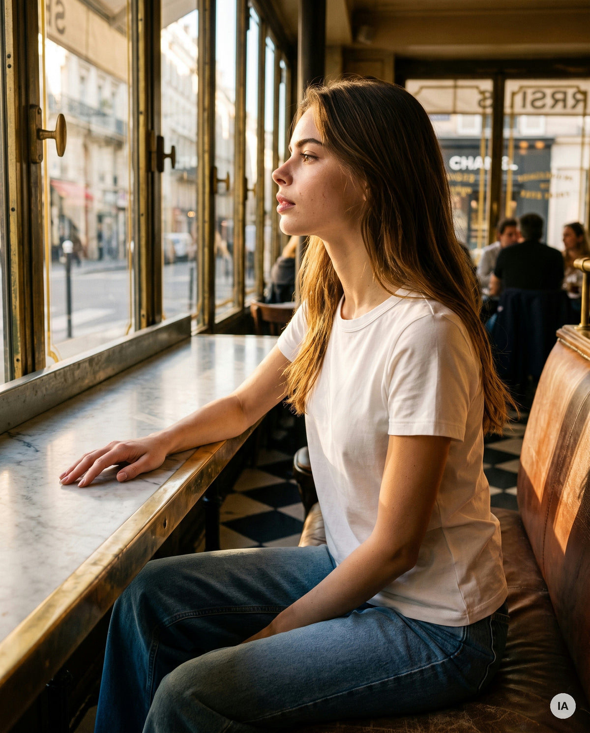 TSHIRT ONI BEIGE - ORAIJE T-shirt — Image générée par IA