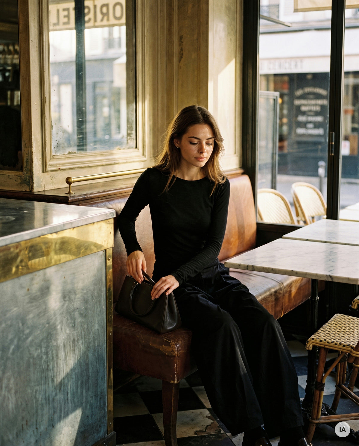 TSHIRT PRIMA NOIR - W STUDIO Top — Image générée par IA