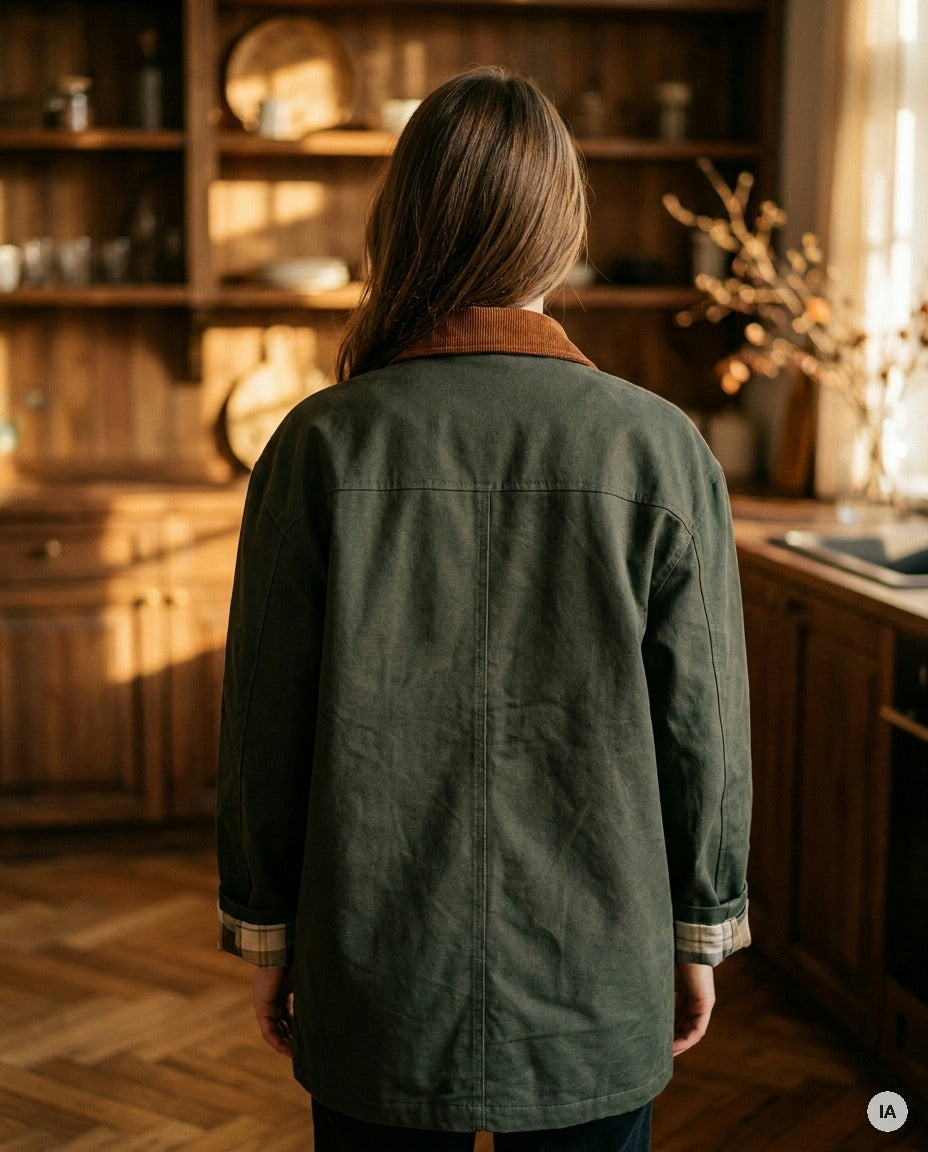 VESTE DUSTY KAKI - ORFEO VESTE — Image générée par IA