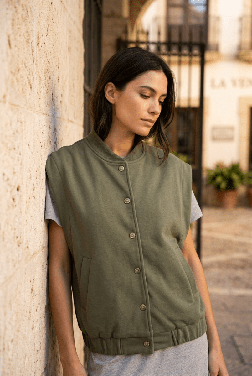 VESTE MAILLE TRULY KAKI - RUE MAZARINE VESTE