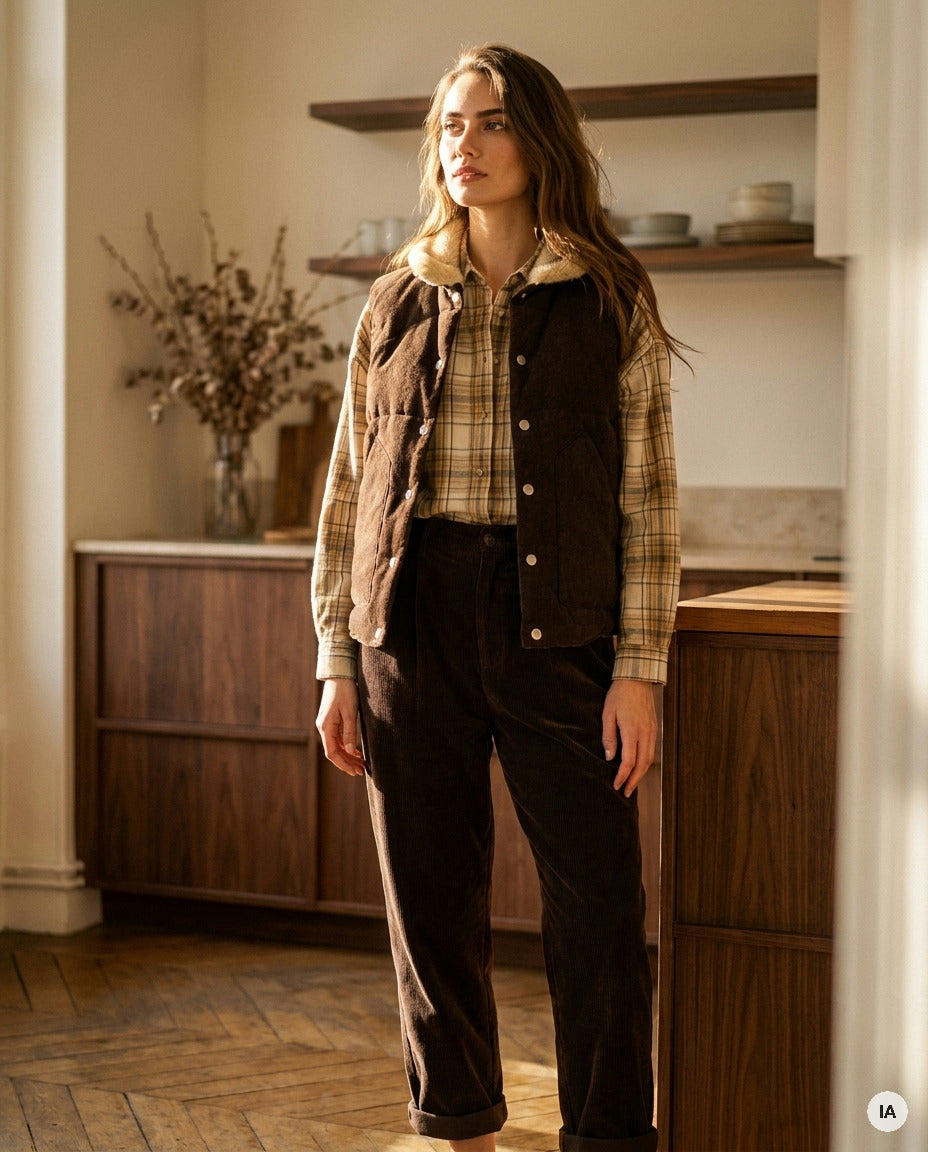 VESTE MAX CHOCO - ORFEO VESTE — Image générée par IA