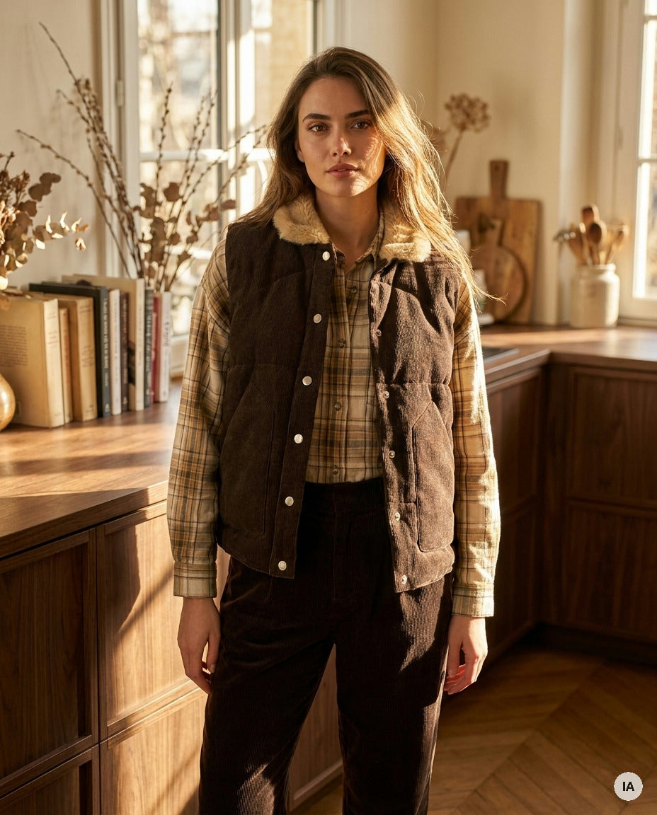 VESTE MAX CHOCO - ORFEO VESTE — Image générée par IA