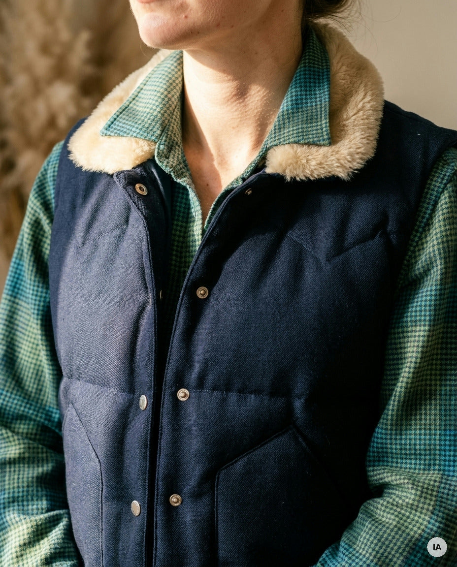 VESTE MAX NAVY - ORFEO VESTE — Image générée par IA