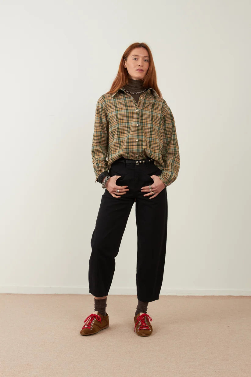 Chemise Boyish – Carreaux verts – Loëla