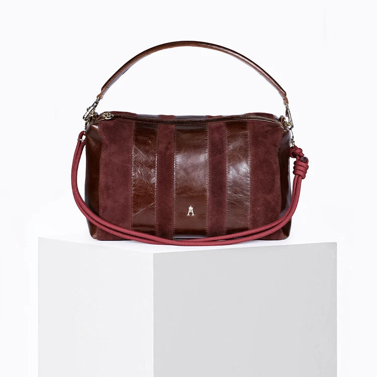 Halo Stripe – Acajou burgundy – Loëla