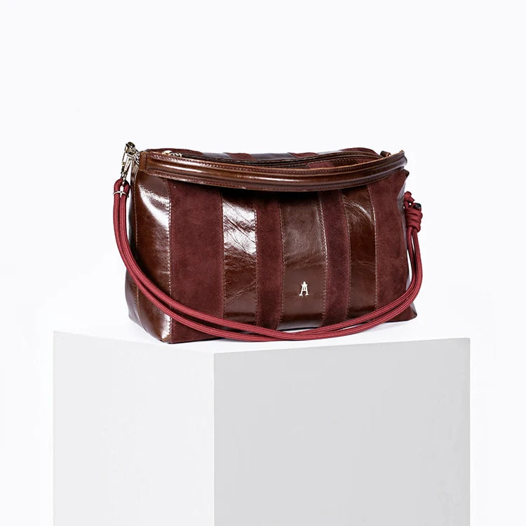 Halo Stripe – Acajou burgundy – Loëla