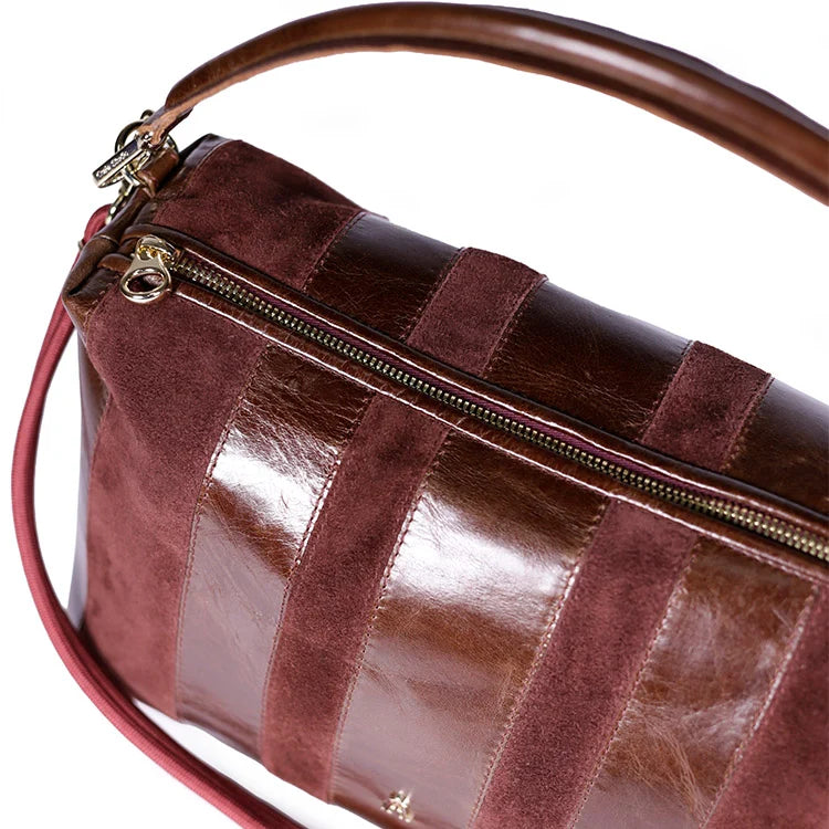 Halo Stripe – Acajou burgundy – Loëla