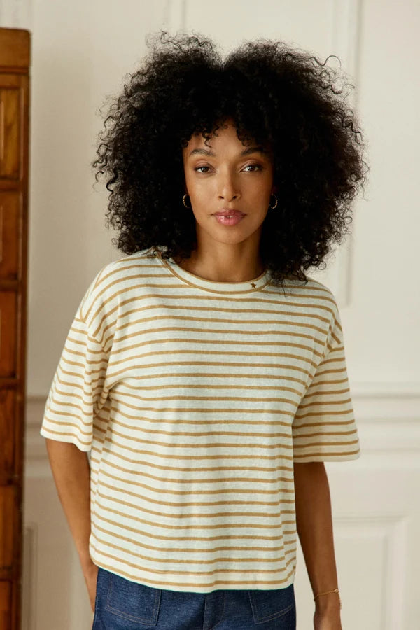 T-shirt Tais – Ecru/beige – Loëla