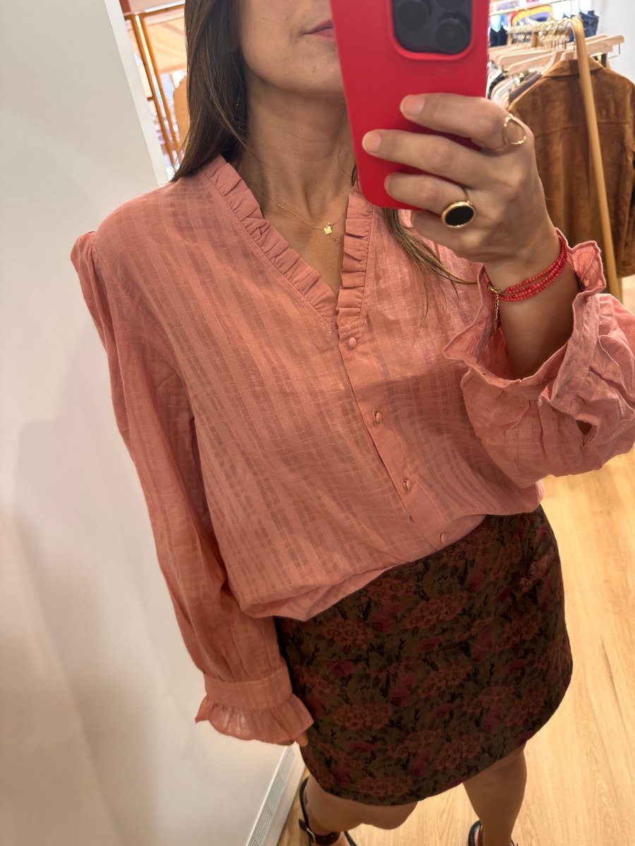 Blouse Adelina PINK - THE KORNER Top