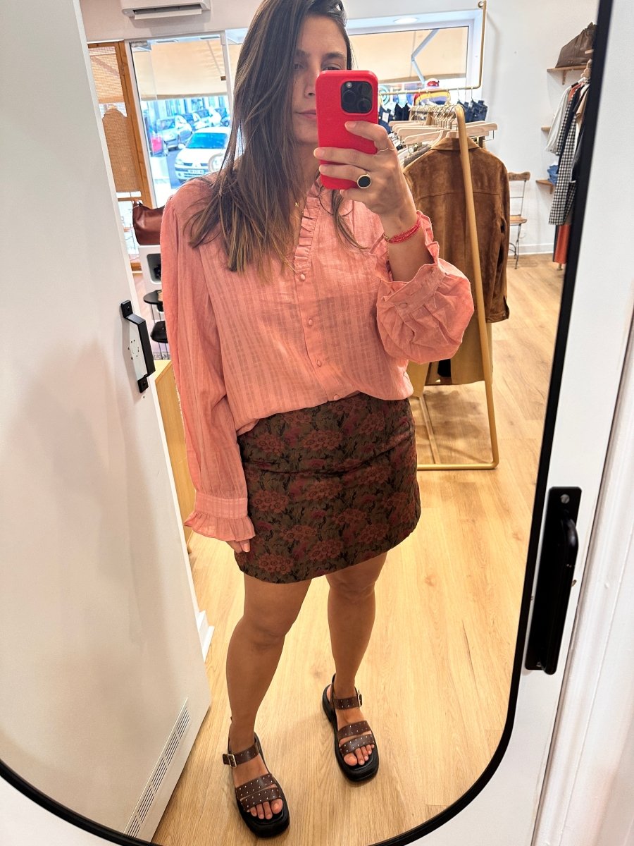 Blouse Adelina PINK - THE KORNER Top