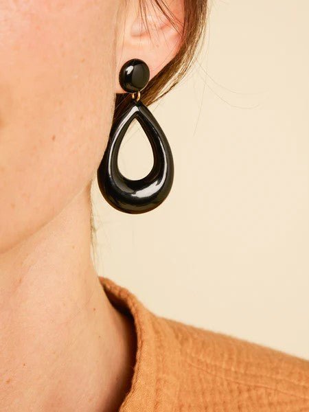 Boucles d'oreilles NOIR - FEEKA Bijoux pour femme