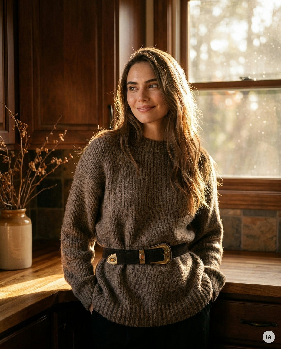 CEINTURE BASTIEN NOIR - CINNAMON Ceinture — Image générée par IA