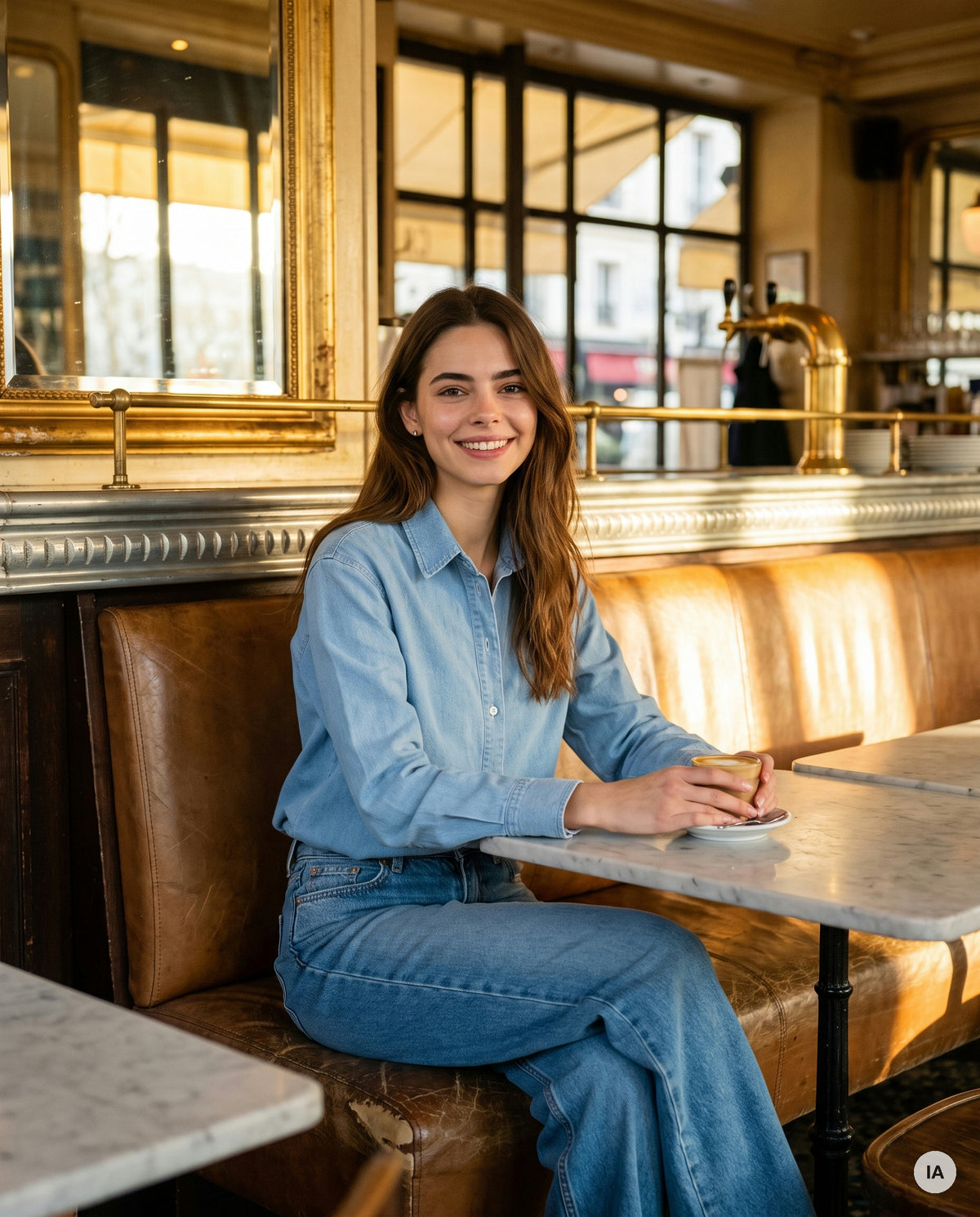 CHEMISE DARIA DENIM - ADORE Top — Image générée par IA