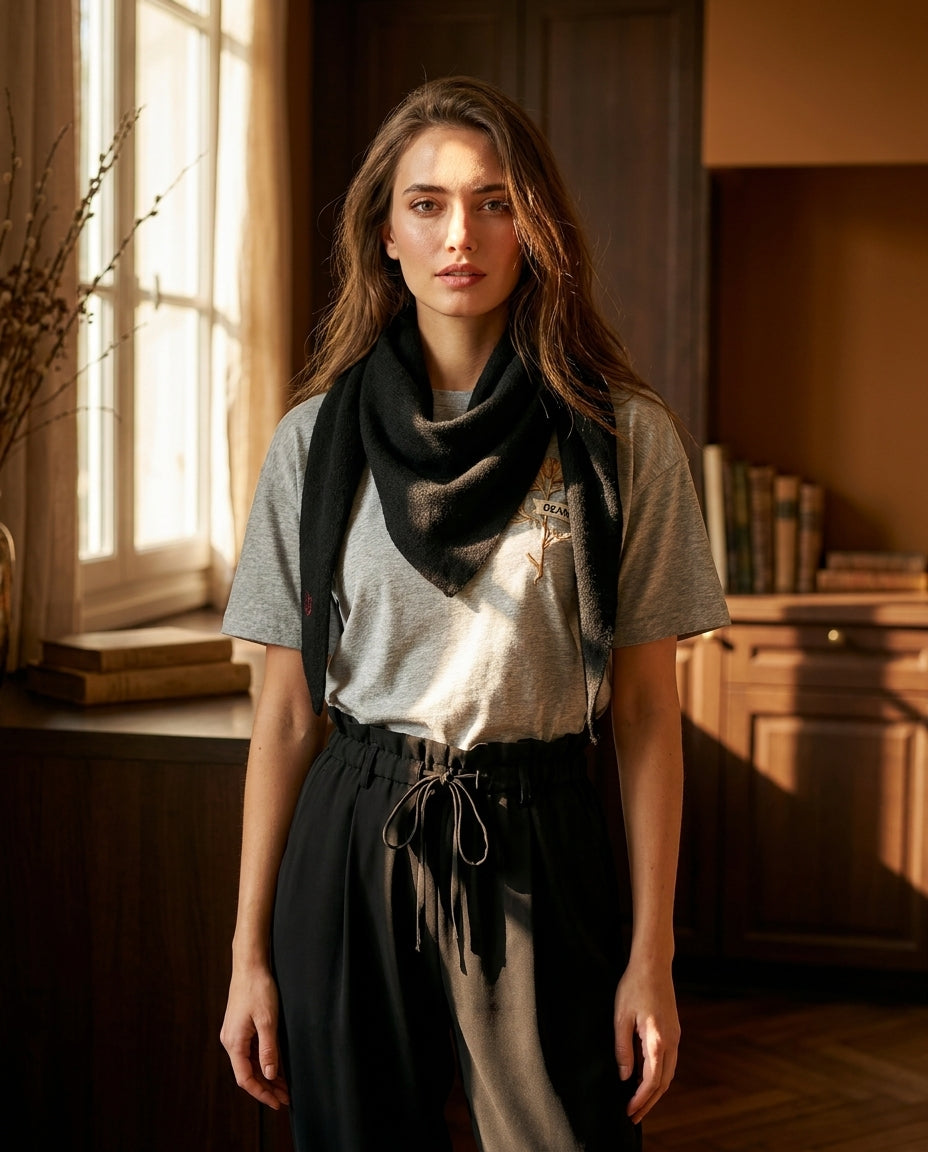 ÉCHARPE CLEON NOIR - ORFEO PULL
