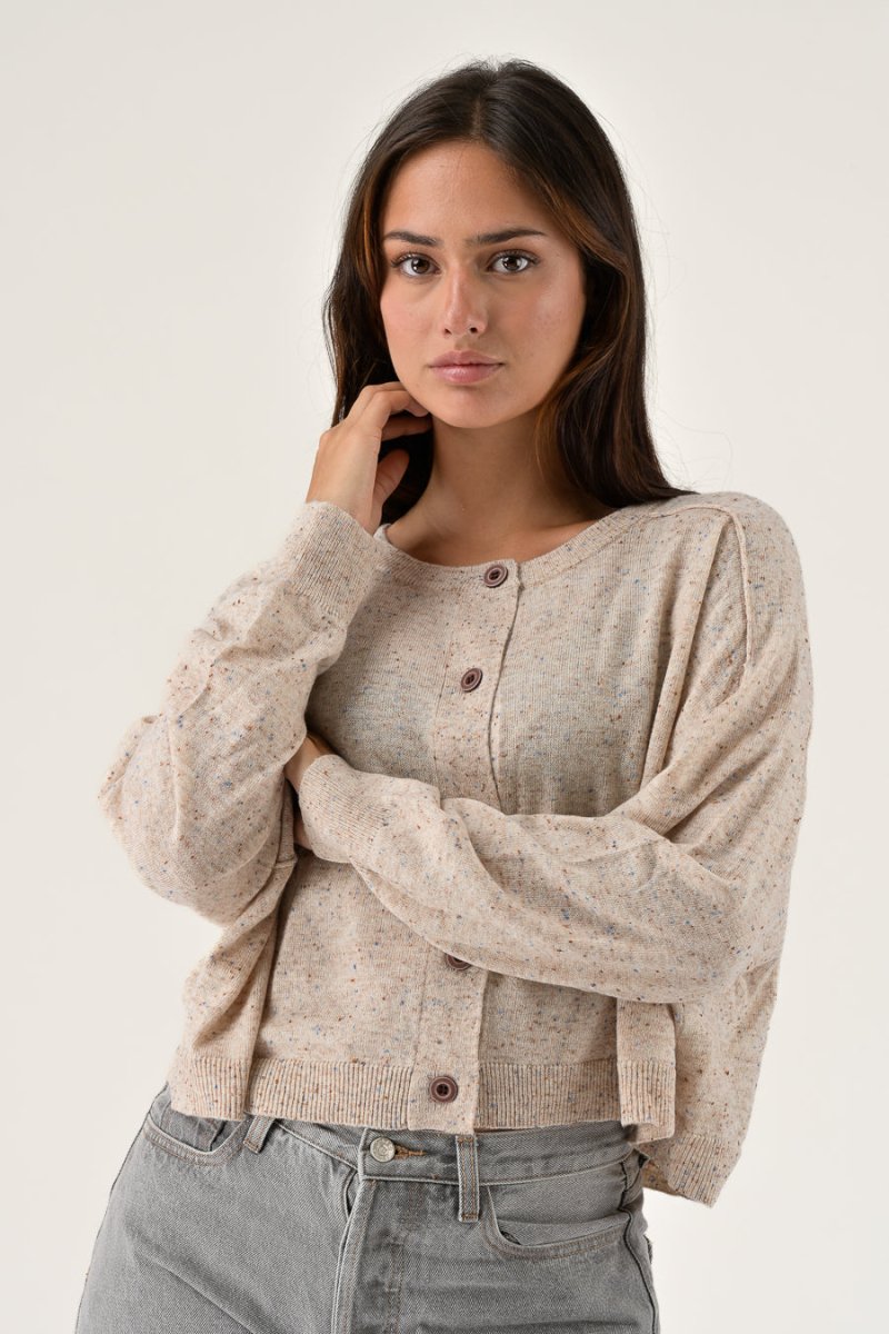 GILET MAELIE ECRU - ORFEO GILET