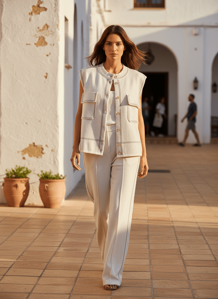 GILET TOMETTE ECRU - ADORE GILET