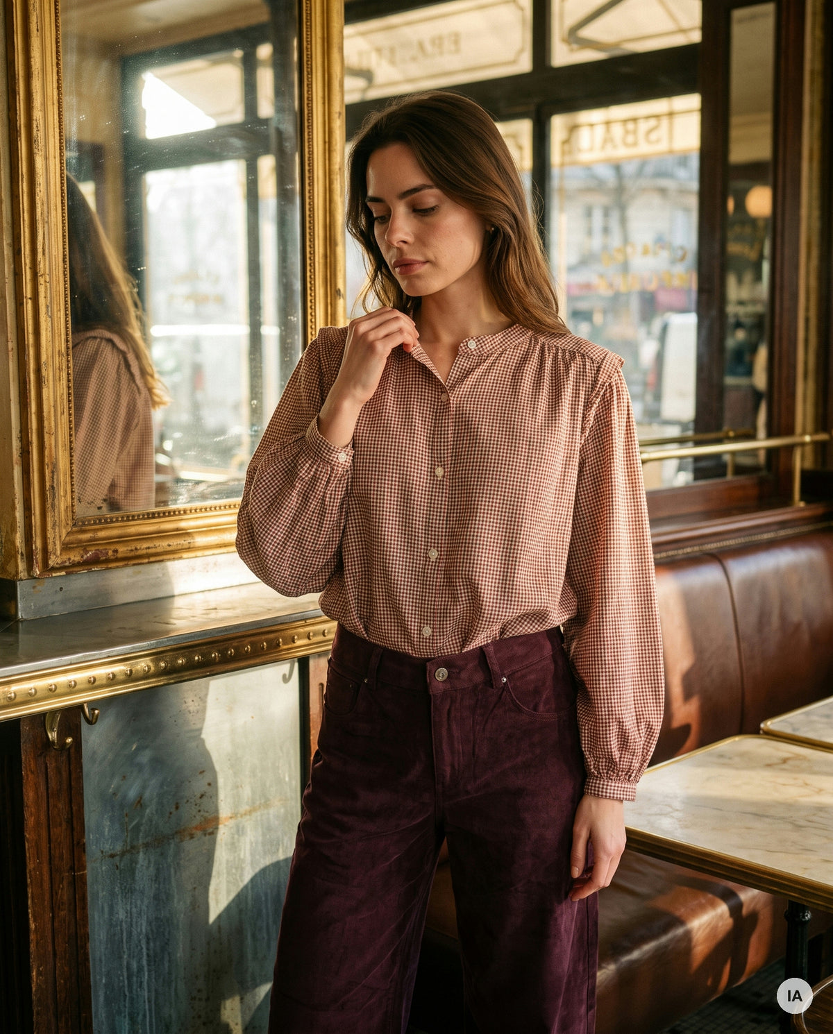 JEANS GRAYSON BORDEAUX - ORFEO Jeans — Image générée par IA