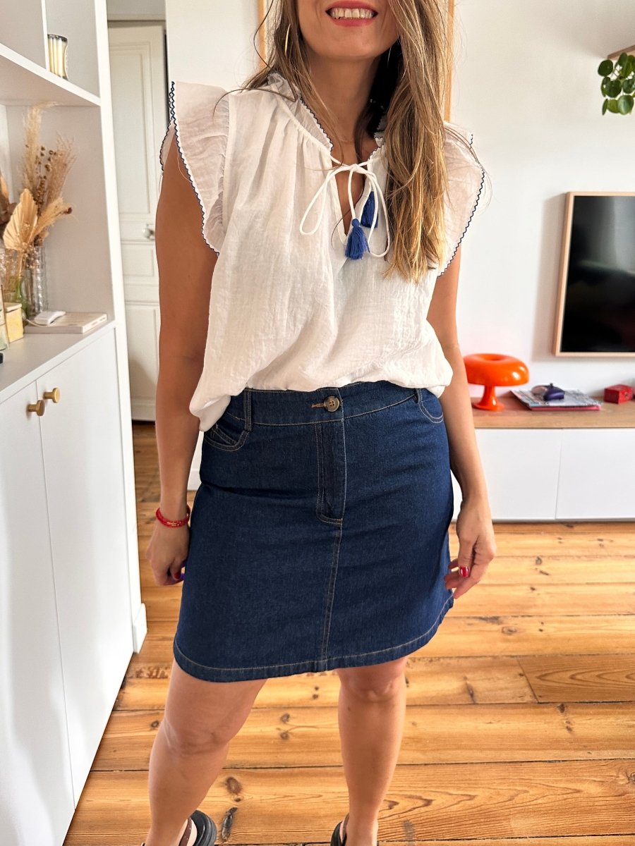 Mini-jupe En Jean LOIS Taille 40 Pour Femme - Occasion En Très Bon état, Décontractée