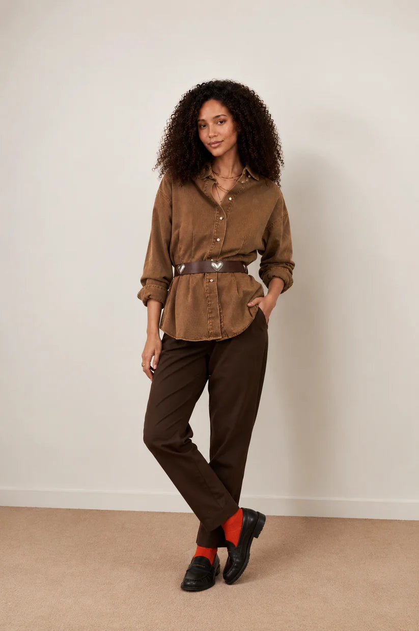 Pantalon Tom – Taupe – Loëla